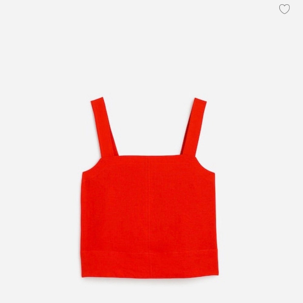 Madewell Vibrant Red boxy tank